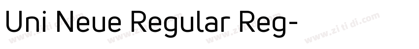 Uni Neue Regular Reg字体转换